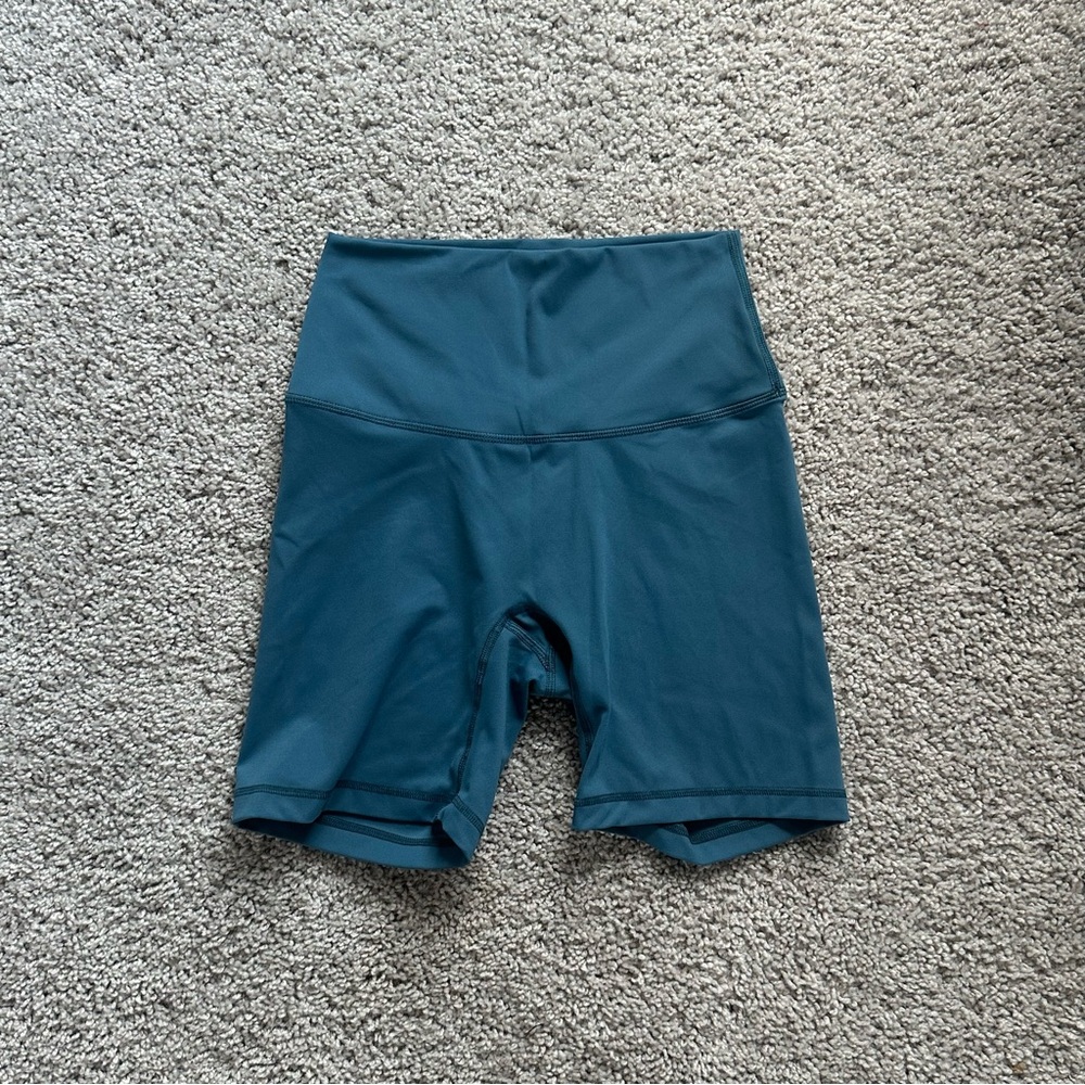 Teal Women's High-Waisted Shorts